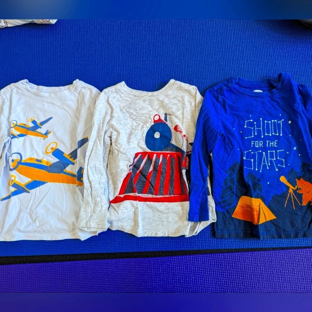3 long sleeve Old Navy shirts. 4T.